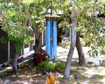 Wind Chime--Sympathy--Copper-- Small-Blue-Copper Top