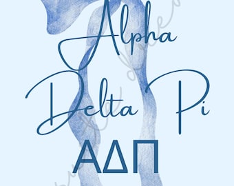 Impresión de la hermandad Alpha Delta Pi: Arte moderno para la pared de tu dormitorio (descarga digital)