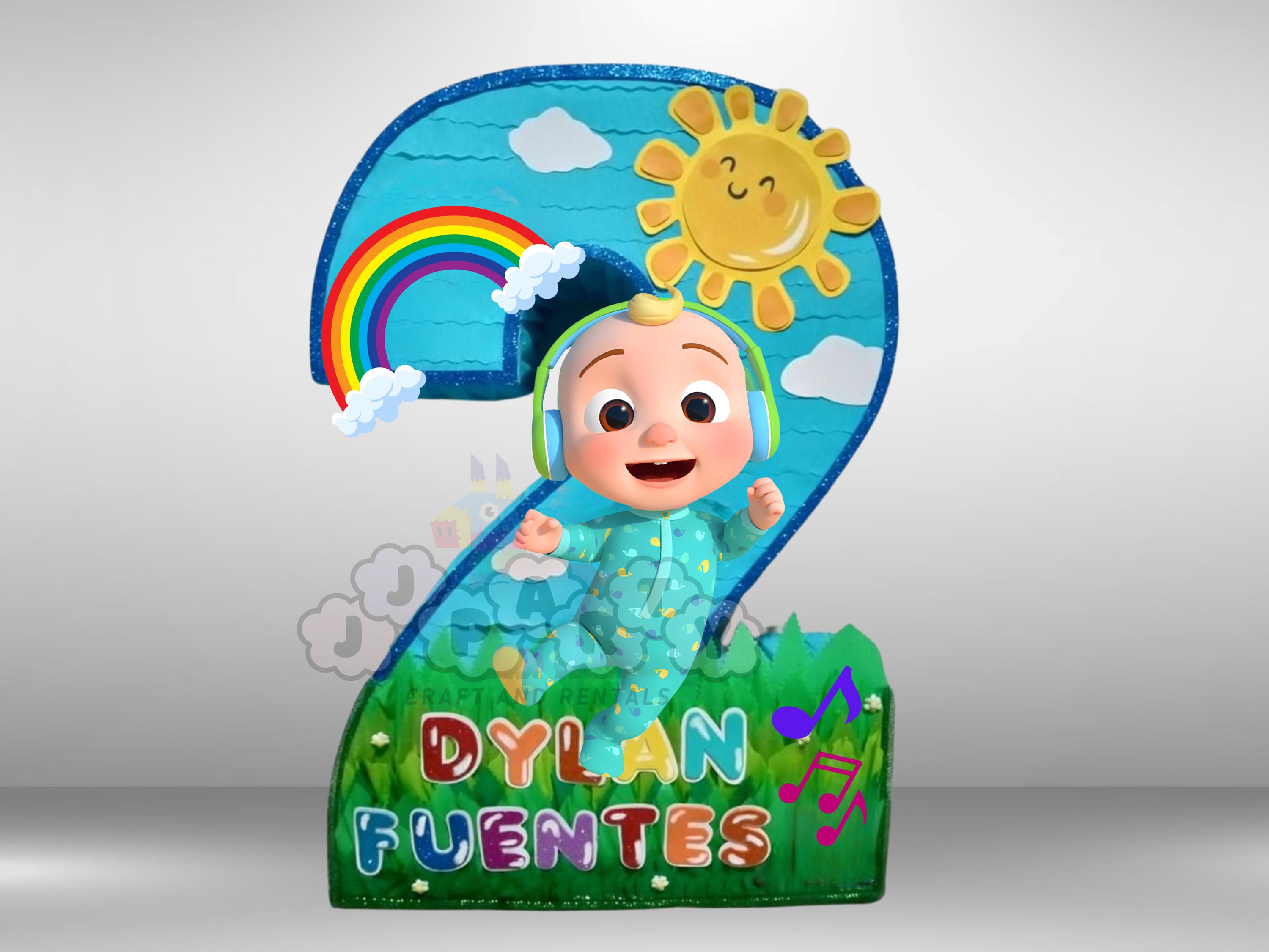 Number 2 Cocomelon Pintas Birthday 2 Etsy