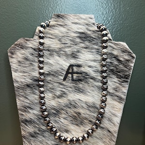 The Roam Free Collection, 10mm Sterling Silver Navajo Pearls