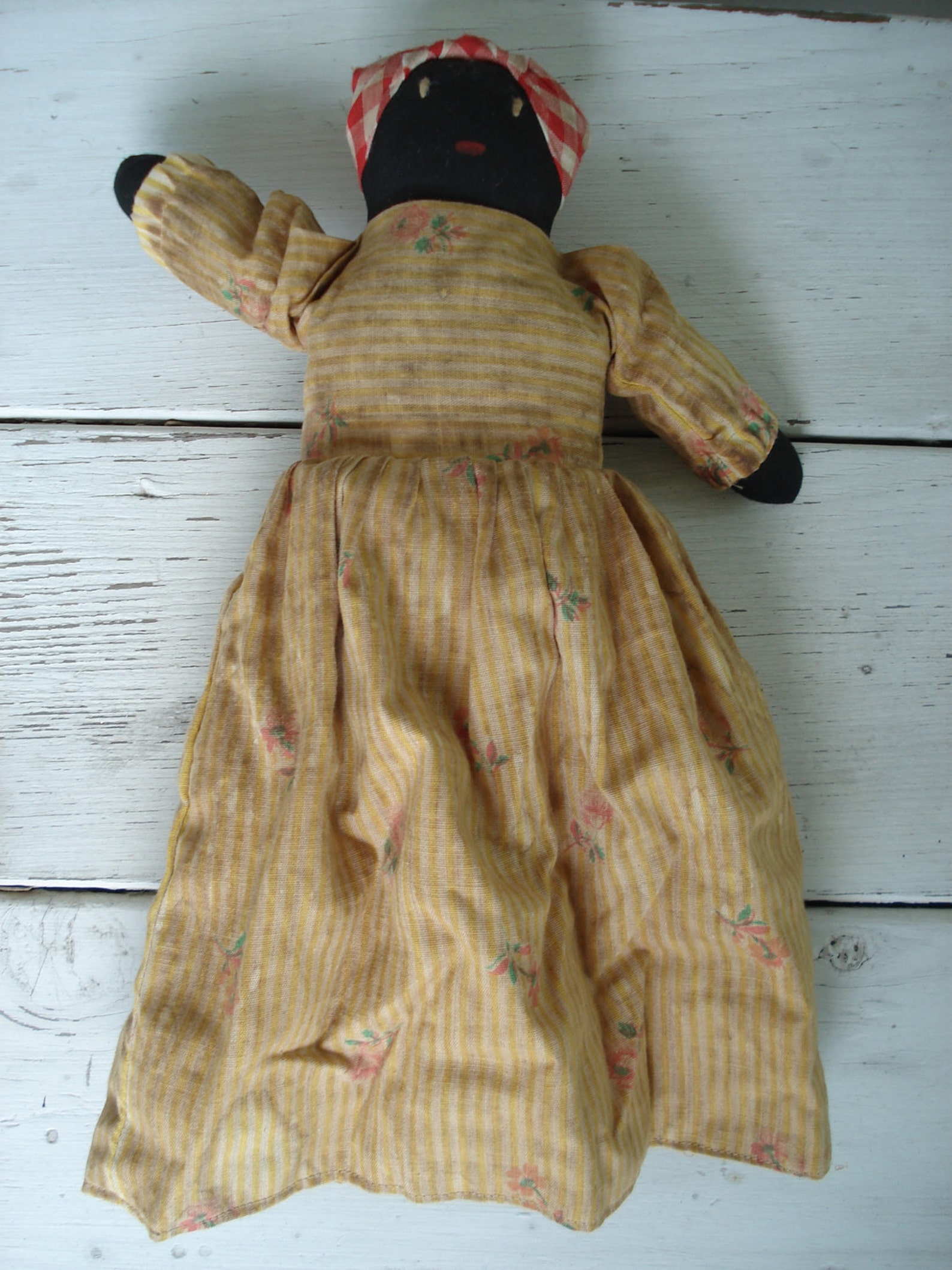 Vintage Aunt Jemima Topsy Turvy Rag Doll Black White Folk Art | Etsy