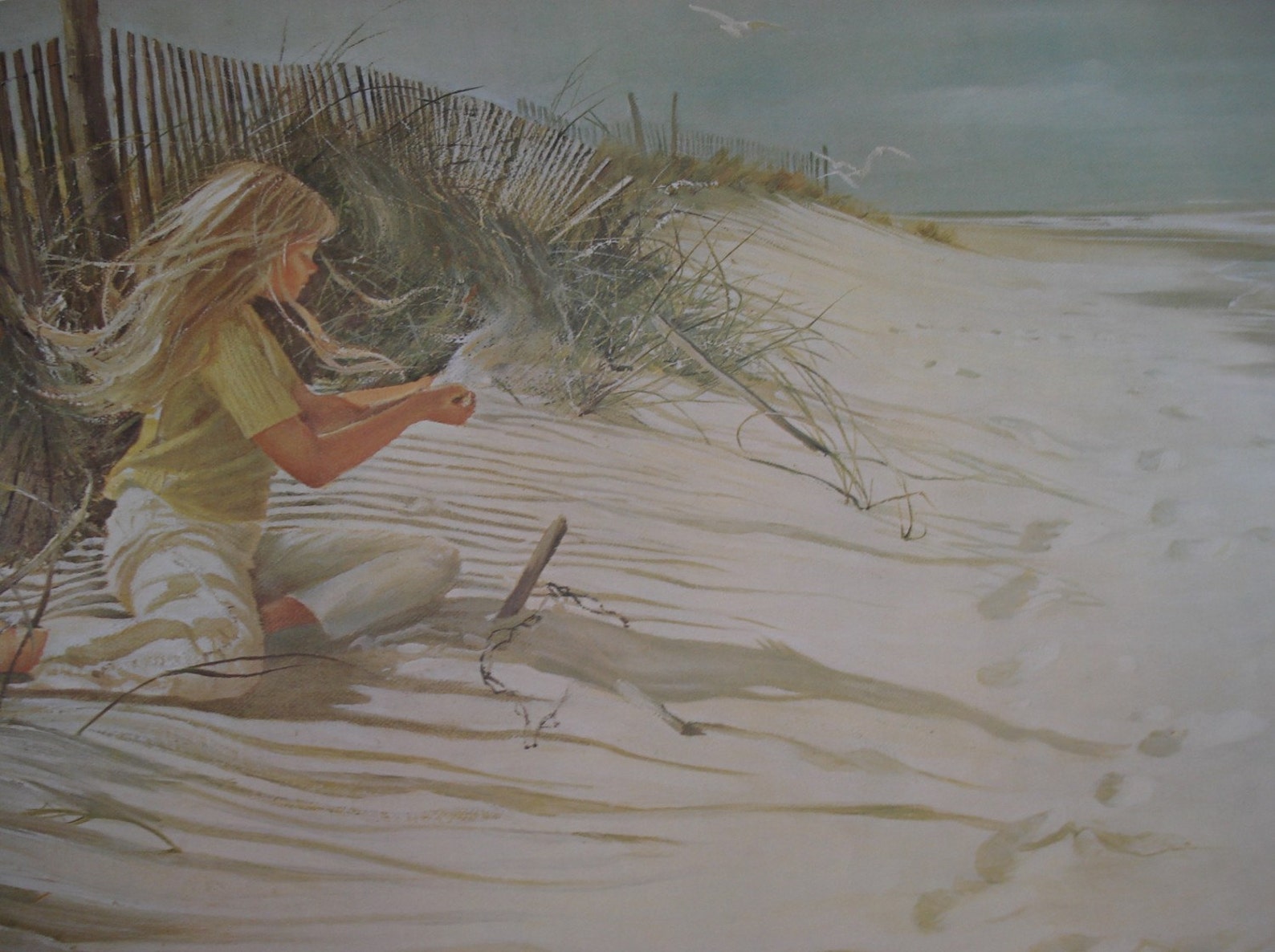 1976 Carolyn Blish Beach Child Numbered Fine Art Print Nature | Etsy