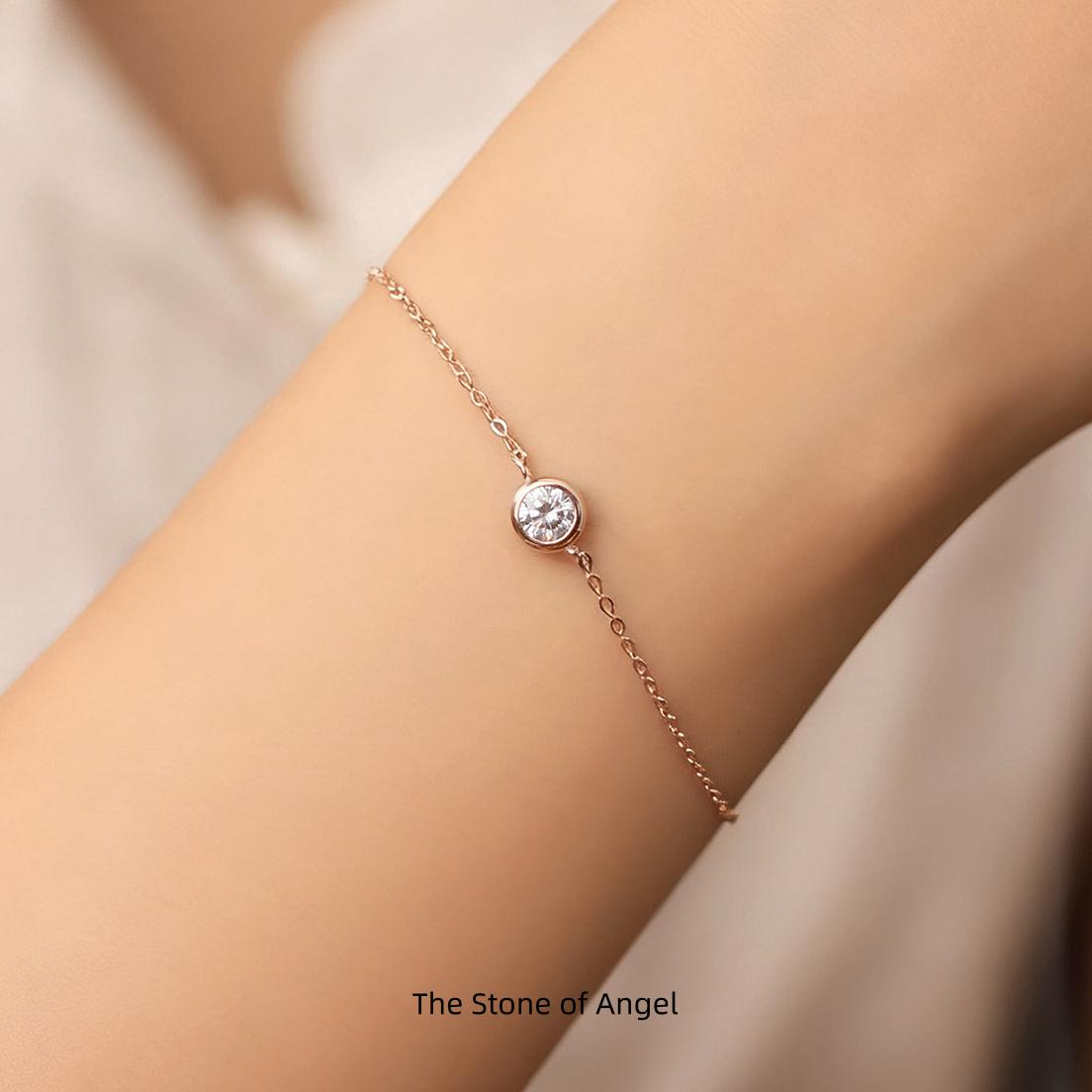 Bracelet En Argent Massif 925 – Neuf, Sans Emballage – Élégance Intemporelle