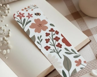 Marcador Floral: Marcador de Papel Feito à Mão para Amantes de Livros