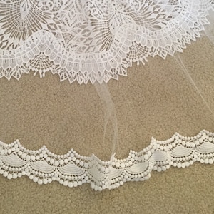 Veil, bridal veil, wedding veil, venice lace, crochet lace. Guipere Lace