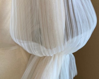 Wedding sleeves - pleated tulle sleeves - detachable sleeves- removable sleeves - bridal sleeves - bridal separates