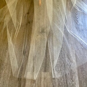 Veil, Champagne, wedding veil, bridal veil, raw edge veil