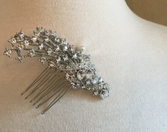 Comb, Rhinestone hair comb, wedding comb, bridal comb, hair accessory