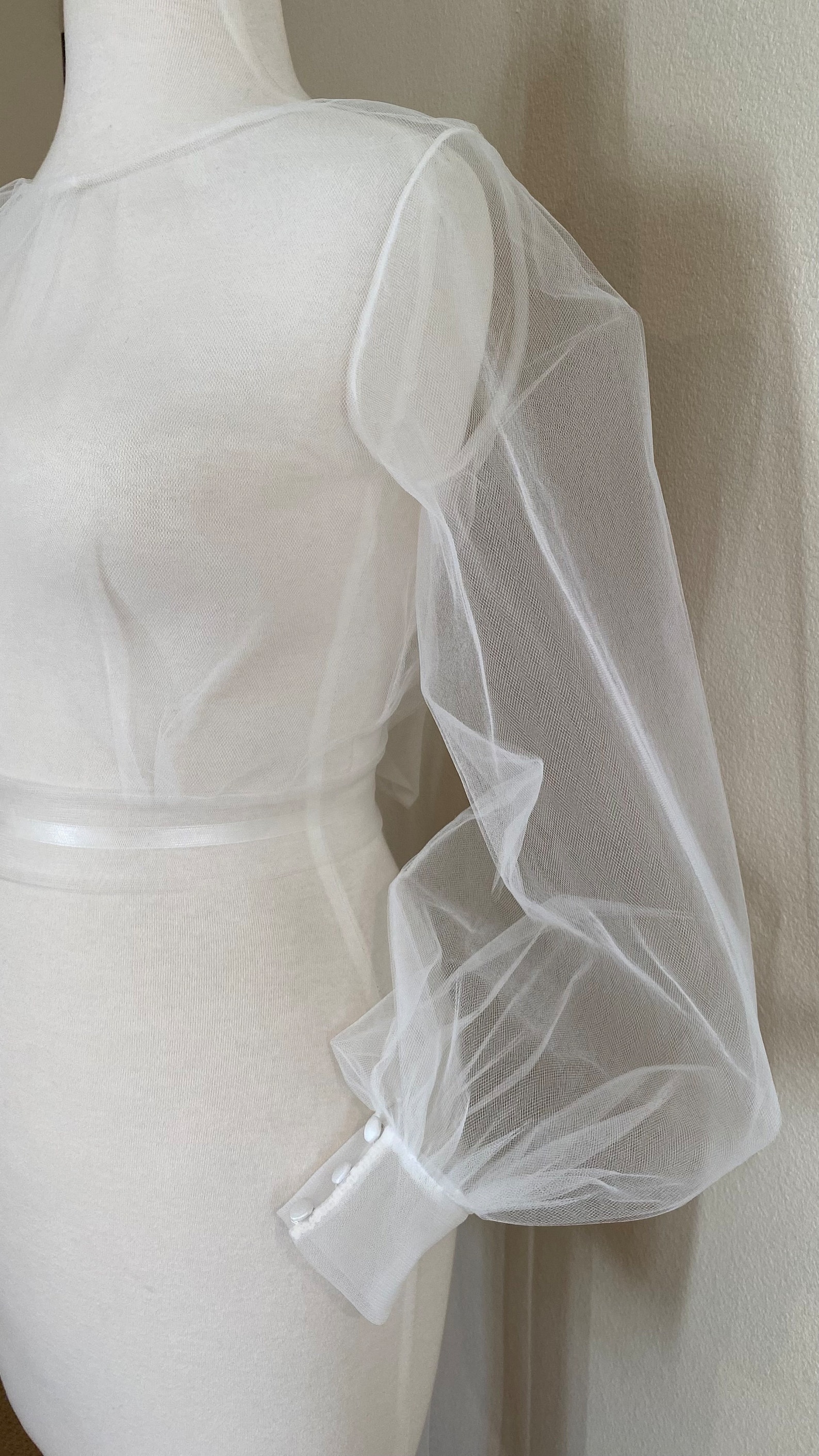 Wedding Dress Topper Tulle Topper Open Back Topper Bridal Coverup ...