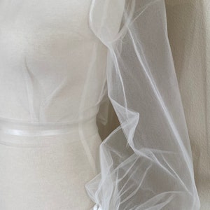 Wedding Dress Topper - Tulle Topper - Open Back Topper - Bridal Coverup ...