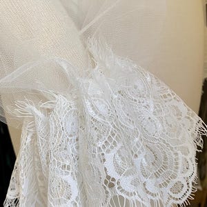 Wedding sleeves - detachable sleeves - removable wedding sleeves - chantilly lace - tulle sleeves