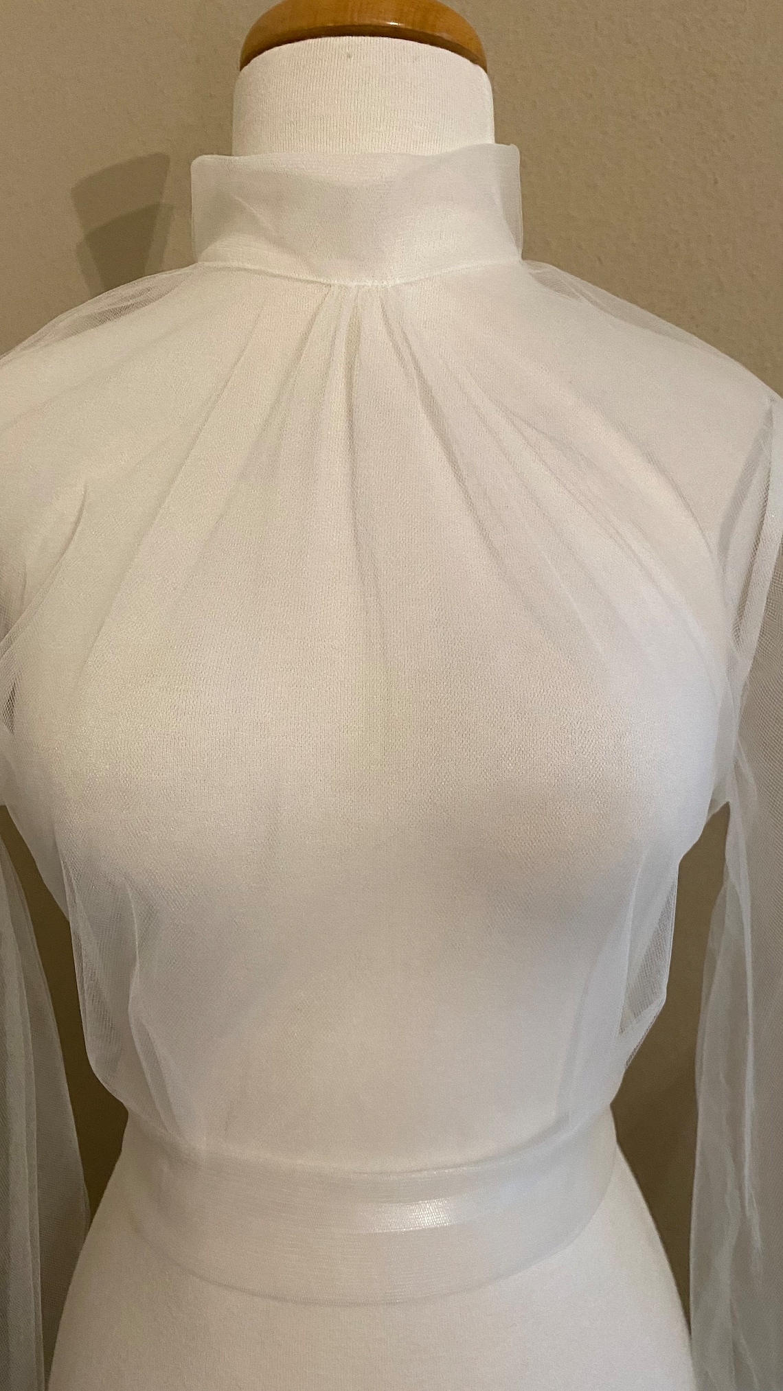 Wedding Dress Topper Tulle Topper Mock Turtle Neckline - Etsy