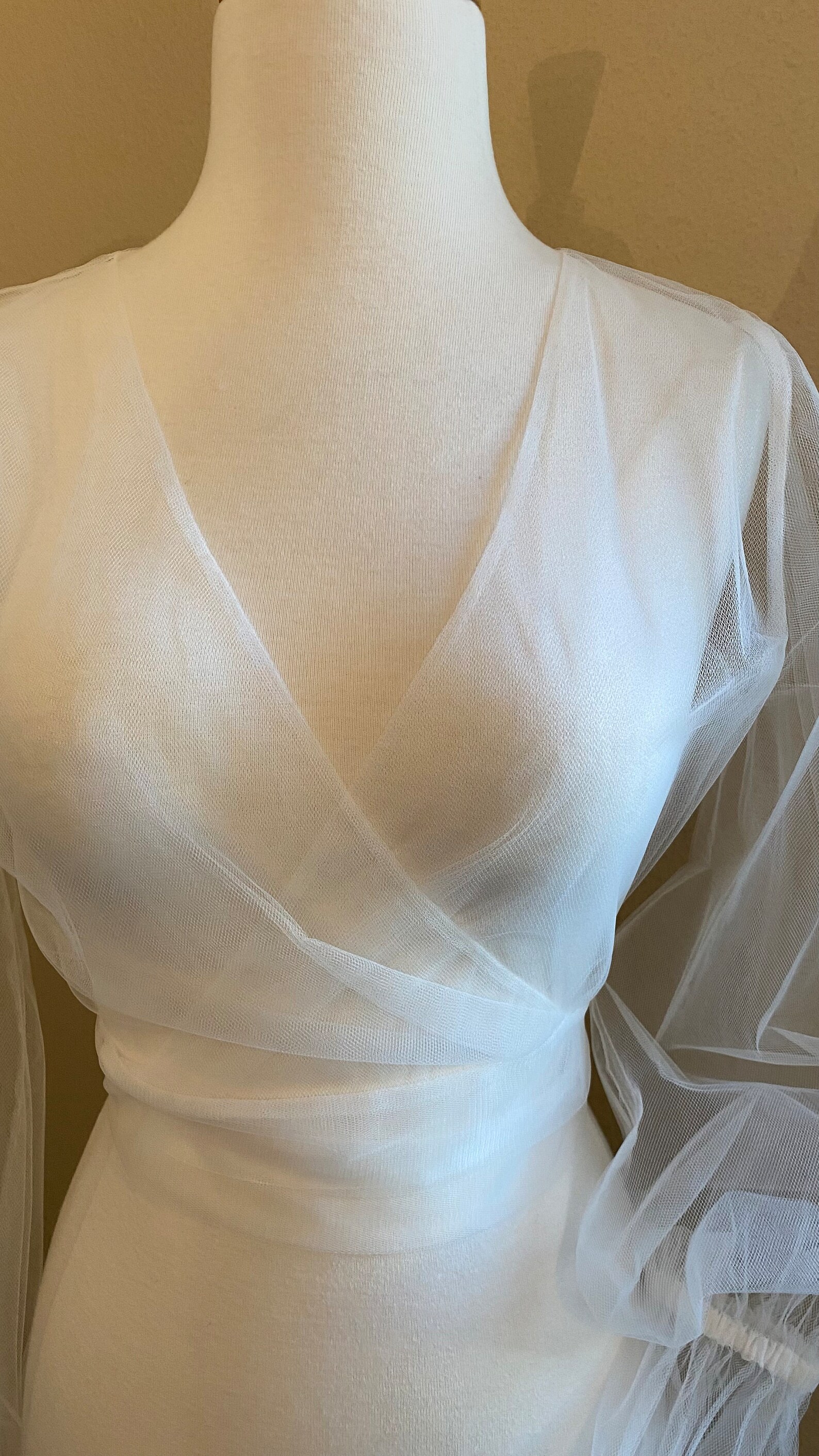 Wedding Dress Topper Tulle Wrap Topper Bridal Coverup - Etsy