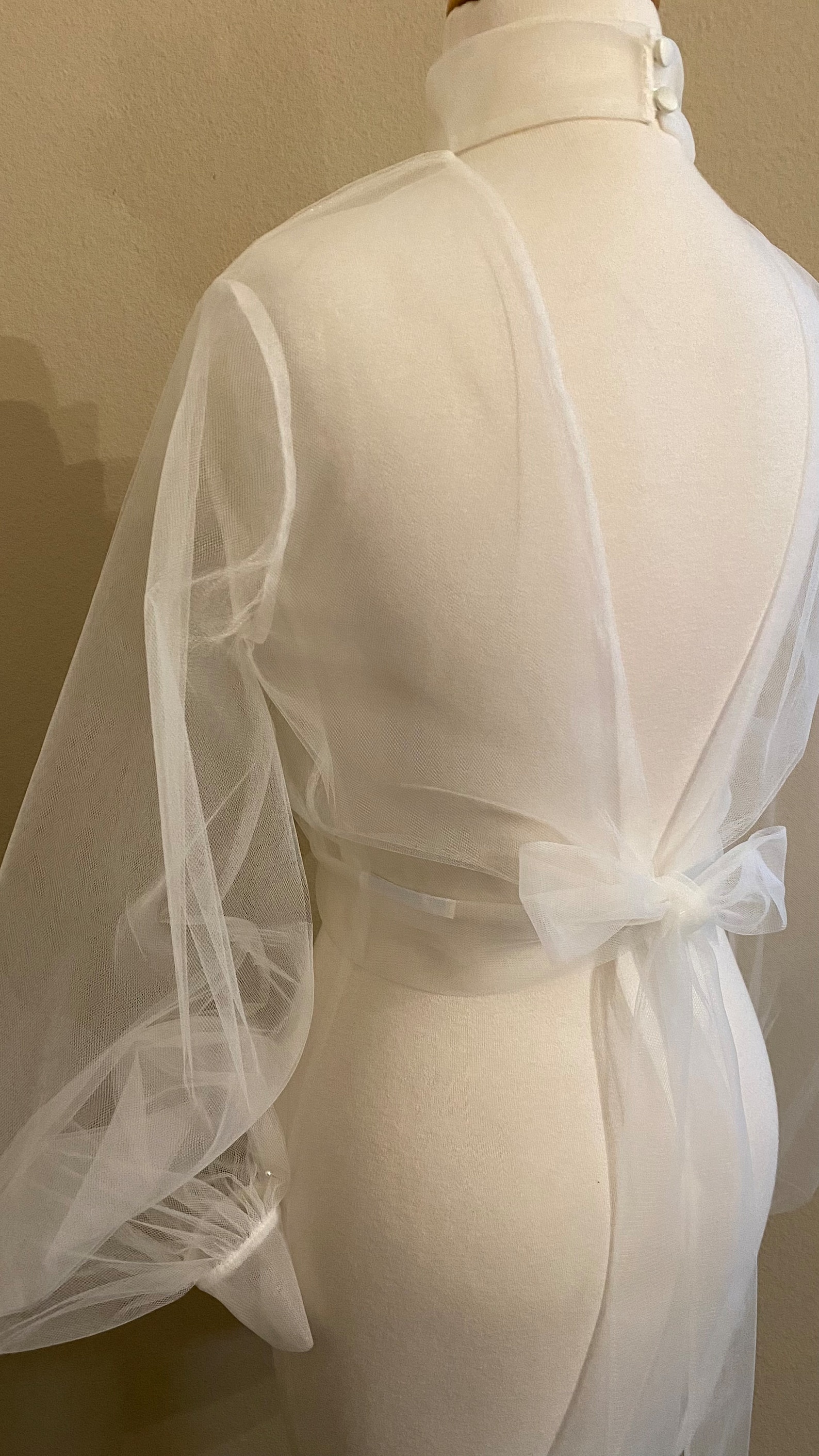 Wedding Dress Topper Tulle Topper Mock Turtle Neckline - Etsy