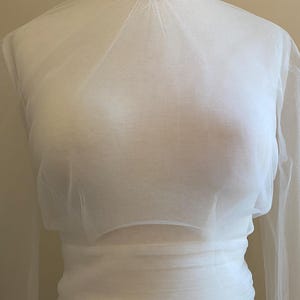 Wedding Dress Topper Wedding Bolero Pleated Tulle Topper Tulle Topper ...