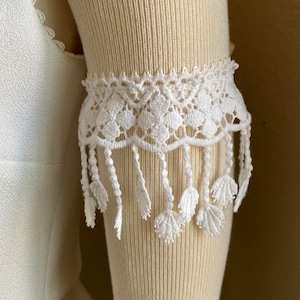 Detachable wedding sleeves - wedding armbands - fringe armbands - fringe sleeves - boho sleeves - boho armbands