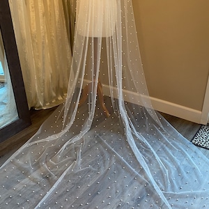 Veil - pearl veil - chapel veil