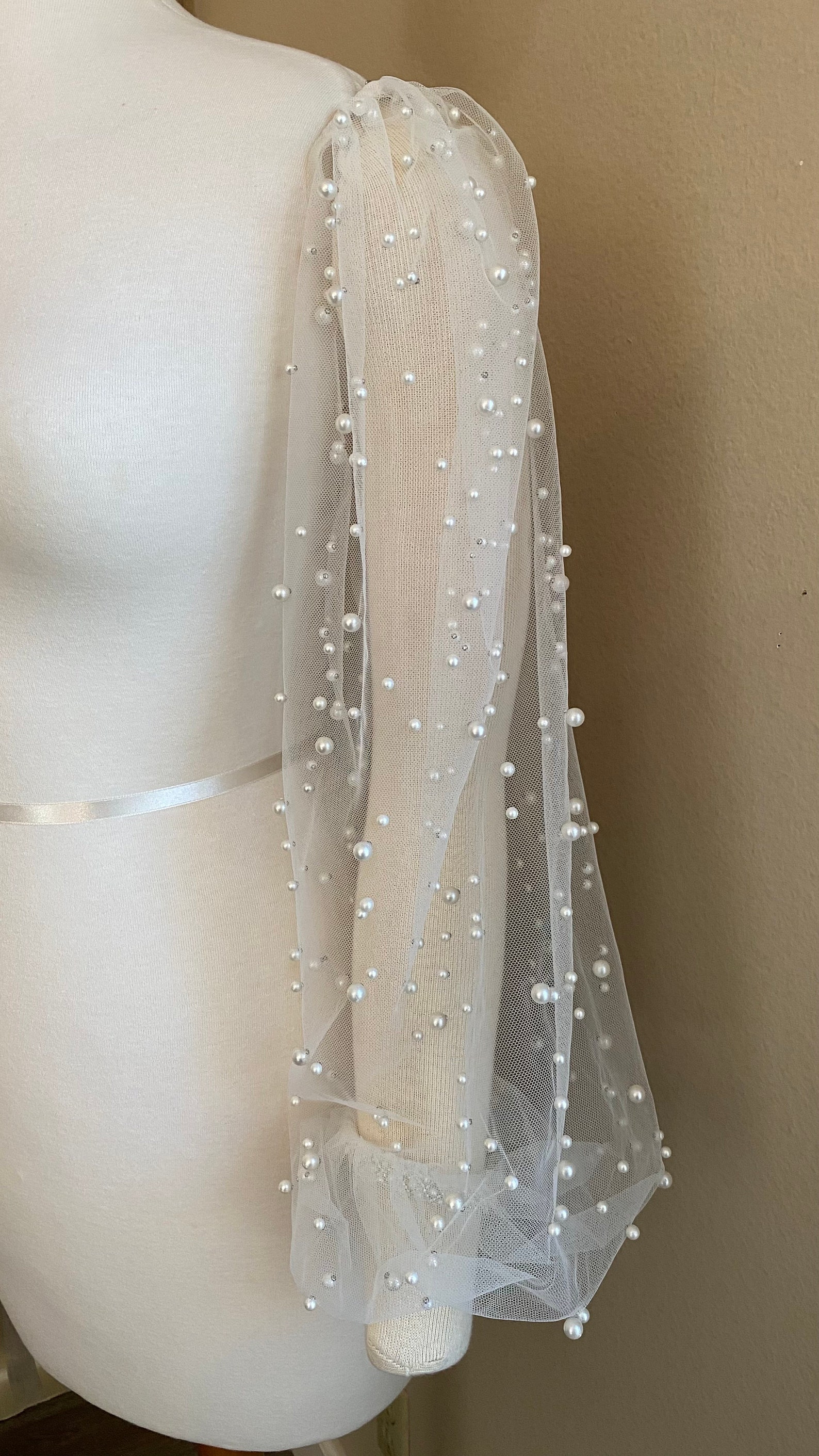 Detachable Wedding Sleeves Removable Sleeves Pearl Sleeves Etsy