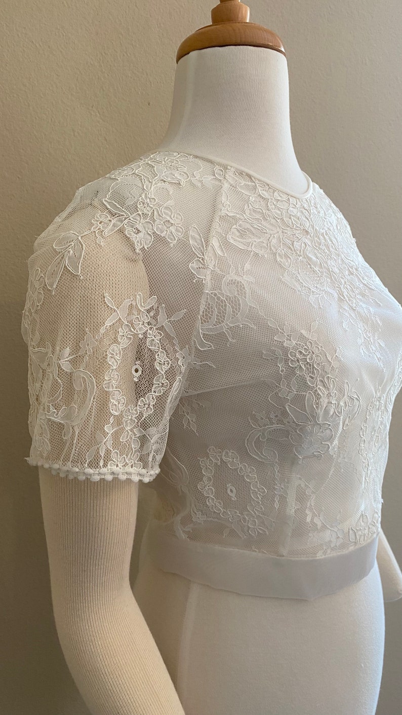 Wedding Dress Topper Bridal Dress Topper Lace Topper | Etsy