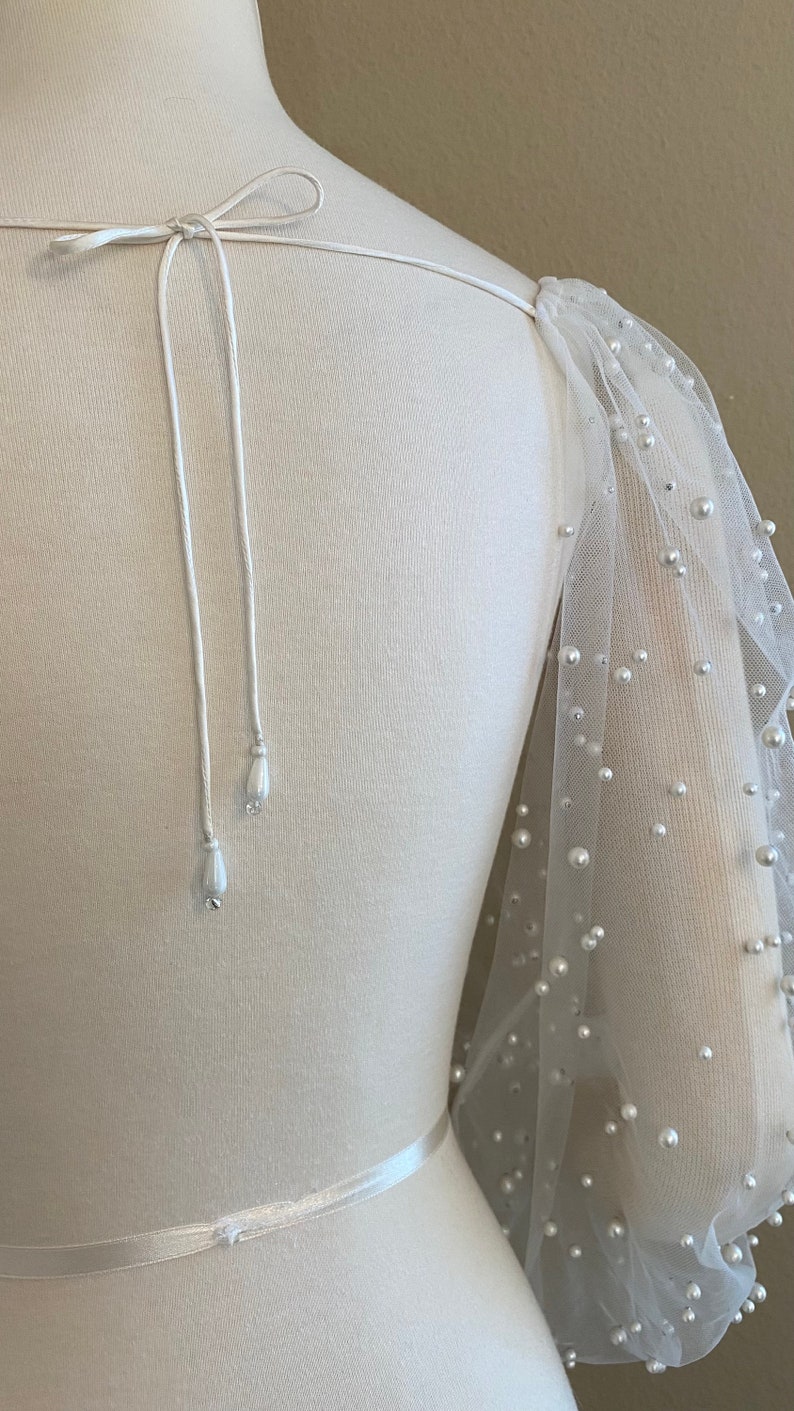 Detachable Wedding Sleeves Removable Sleeves Pearl Sleeves Etsy