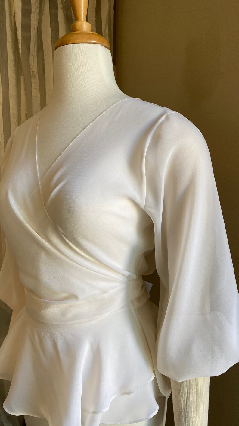 Wedding Dress Topper Bridal Blouse Silk Topper Wrap - Etsy