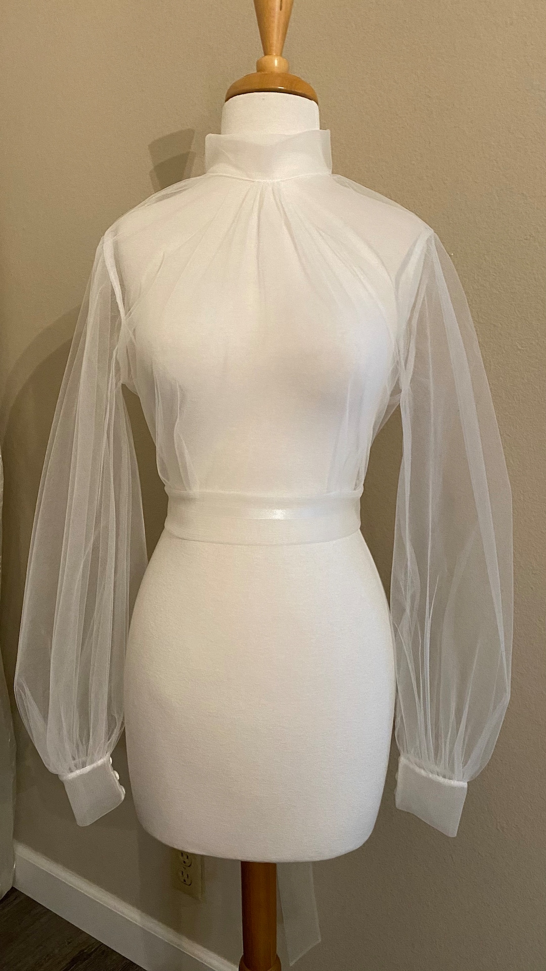 wedding-dress-topper-tulle-topper-mock-turtle-neckline-etsy