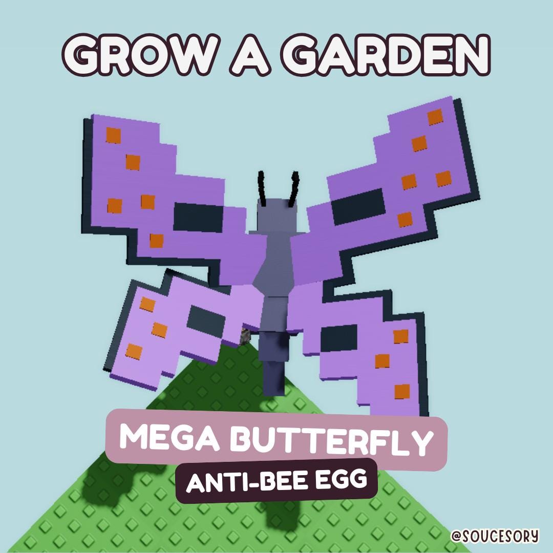 MEGA Butterfly (mythical) | Grow a Garden (pet) - All Pets / Items ...