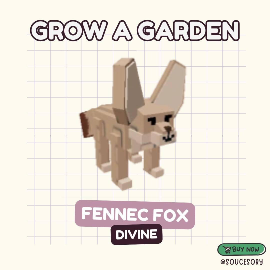 Fennec Fox Per Grow A Garden Su Roblox, Oggetto Digitale