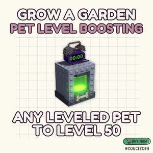 Grow a Garden Pet Level Boosting | Roblox - All Pets / Items Available