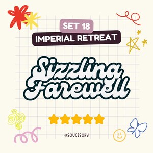 Set 18: zinderend afscheid (Imperial Retreat) - Star Wars Go! - Mono Go 5-sterrensticker