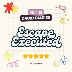 Set 16 - Escape executed (Droid Diaries) - Star Wars Go! - Mono Go 5 Sterne Aufkleber