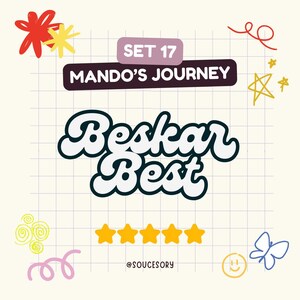 Set 17 - Beskar Best (Il viaggio di Mando) - Star Wars Go! - Adesivo Mono Go 5 stelle
