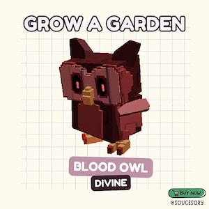 Blood Owl (Divine) | Grow a Garden (Pet) - All Pets / Items Available