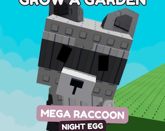MEGA / JUMBO Raccoon (Divine) | Grow a Garden (Pet) - All Pets / Items Available