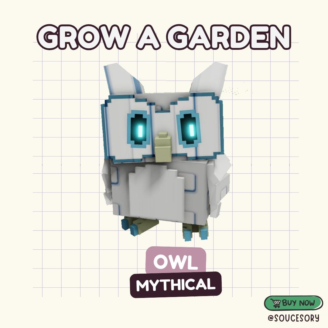 Owl (Mythical) | Grow a Garden (Pet) - All Pets / Items Available