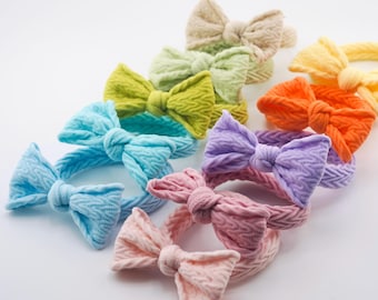Gomas para el cabello con lazo anudado - Juego de 10 gomas elásticas convertibles, se transforman fácilmente en 20 gomas, juego multicolor, suaves y duraderas, ideales para regalar.