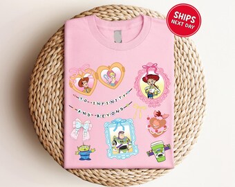 Toy Story Coquette Bow Shirt To Infinity and Beyond Disney  Tee Disney Woody Jessie Buzz Lightyear Kids Tee Disney Family Vacation Tee