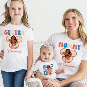 Disney Moana Birthday Girl Shirt Disneyland Moana Birthday Party Family Shirt Birthday Girl Tee Family Birthday Party Squad Shirts