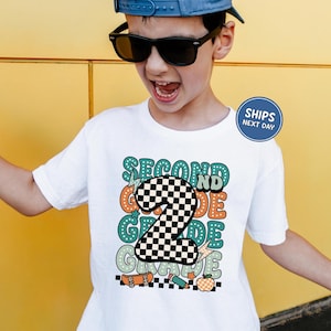 Second Grade Back to School Shirt Kids School is Back Second Grade Tee Second Grade School Grade Tee First Day of School Shirt