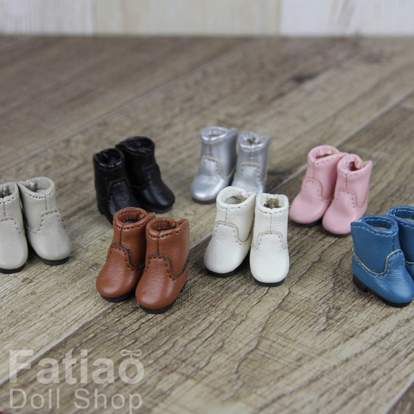 Fatiao - Nouvelle coupe pour pukipuki / OB11 / Obitsu 11 / MiddieBlythe / Nendoroid BJD Doll Shoes Boots (taille 2,1 cm)