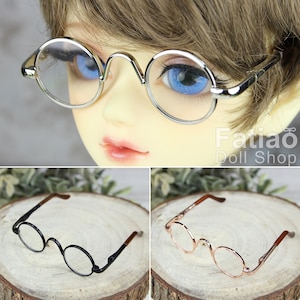 New fashion Dolls Glasses fit 1/3 BJD SD Super Dollfie / Black Silver Gold