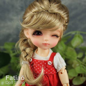 Fatiao - BJD Dollfie Lati Yellow Pukifee 5-6" Doll Wig - Baby Brown