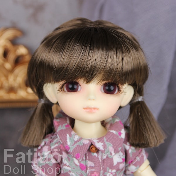 Fatiao - BJD Dollfie Lati Yellow Pukifee 5-6" Angel Doll Wig - umber