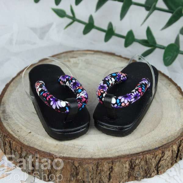 Fatiao - New 1/4 BJD MSD Dollfie Dolls Shoes ZOURI Sandals - Black (Size 5.5cm)