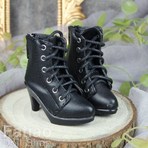 Fatiao - New 1/4 BJD Dollfie MSD High Heeled Shoes - Black (Size 5.5cm)