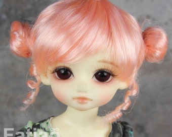 Fatiao - New Dolls Wig Dollfie Yo-SD 1/6 BJD 6-7" size - Pink orange