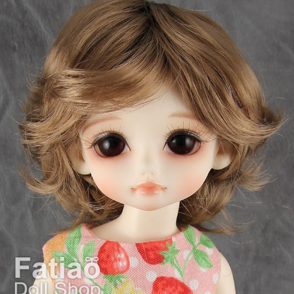 Fatiao - New Dolls Wig Dollfie Yo-SD 1/6 BJD 6-7" size - Latte