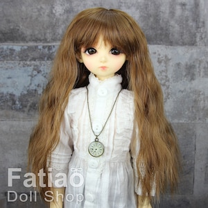 Fatiao - Nowa Dollfie MSD Kaye Wiggs 1/4 BJD Rozmiar 7-8 cali Lalki Loki Peruka Brązowa