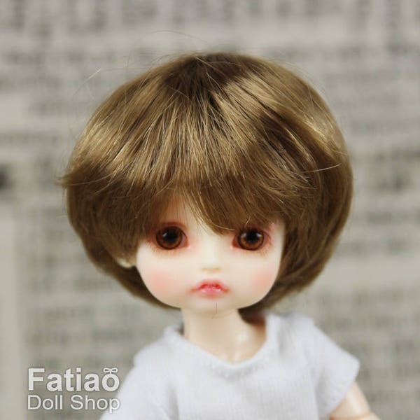 Fatiao - New BJD Dollfie pukipuki BF Pocket 3-4" Doll Wig - Latte