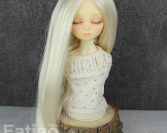 Fatiao - Nouveau Dollfie MSD Kaye Wiggs 1/4 BJD Taille 7-8 pouces - Perruque de poupées blondes